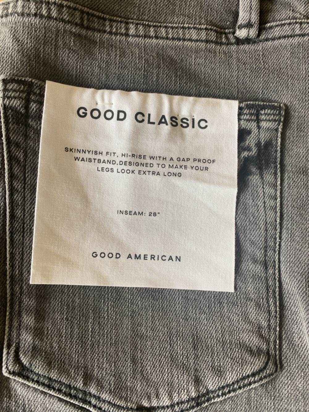 Good American Women's Gray Cropped Fray-Hem Jeans - Picture 2 of 5